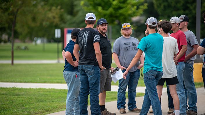 Students on campus