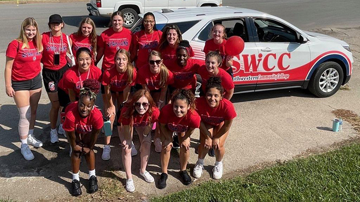 SWCC students at Balloon Days parade